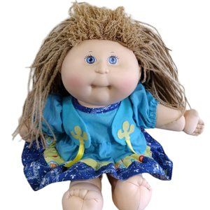 1991 Hasbro Crimp 'N Curl Cabbage Patch Kids Doll Blonde Hair